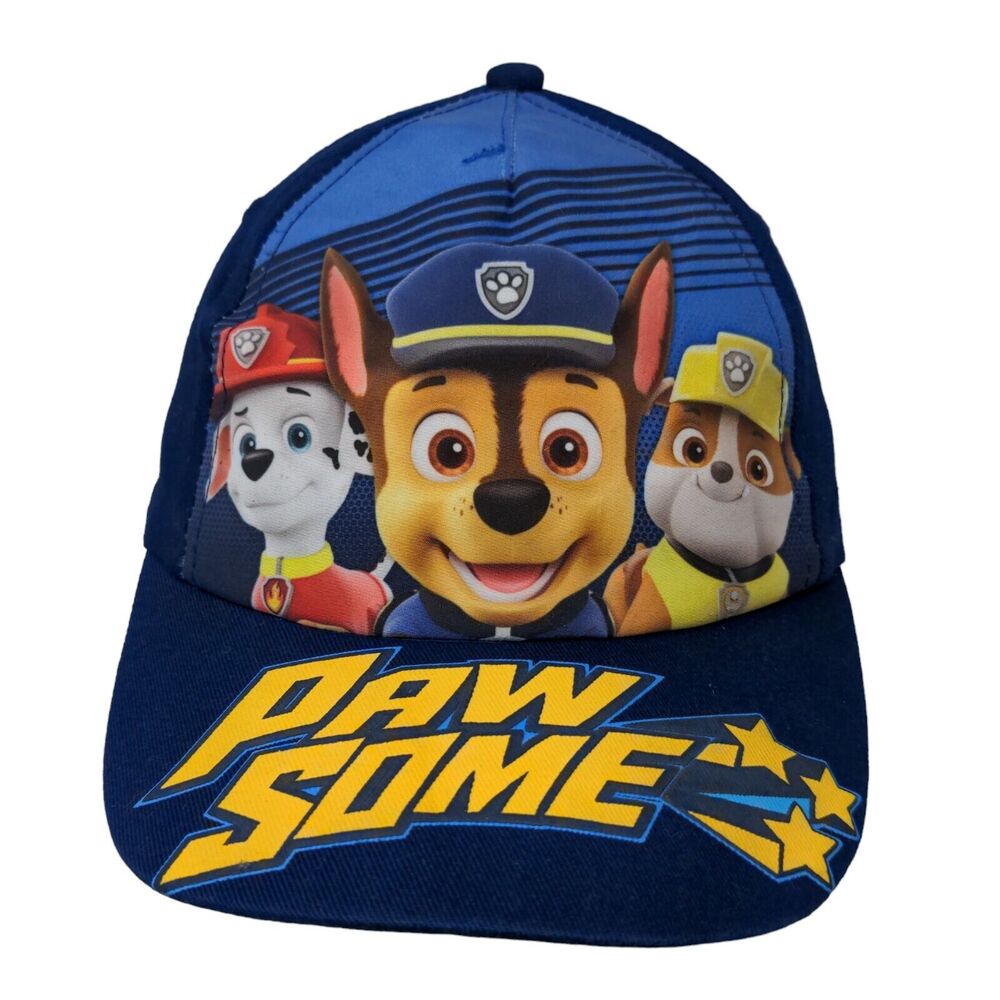 Nickelodeon Boy's Toddler Hat Stretchy Blue Size M/L 3-5T Paw Patrol Logo